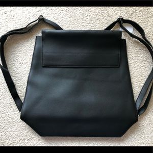 Solstice Sunglasses Black Leather Backpack Bag New Back Pack Tote Handbag Purse